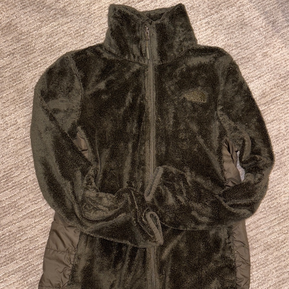 The North Face Plush Fleece Jacket in Dark green
